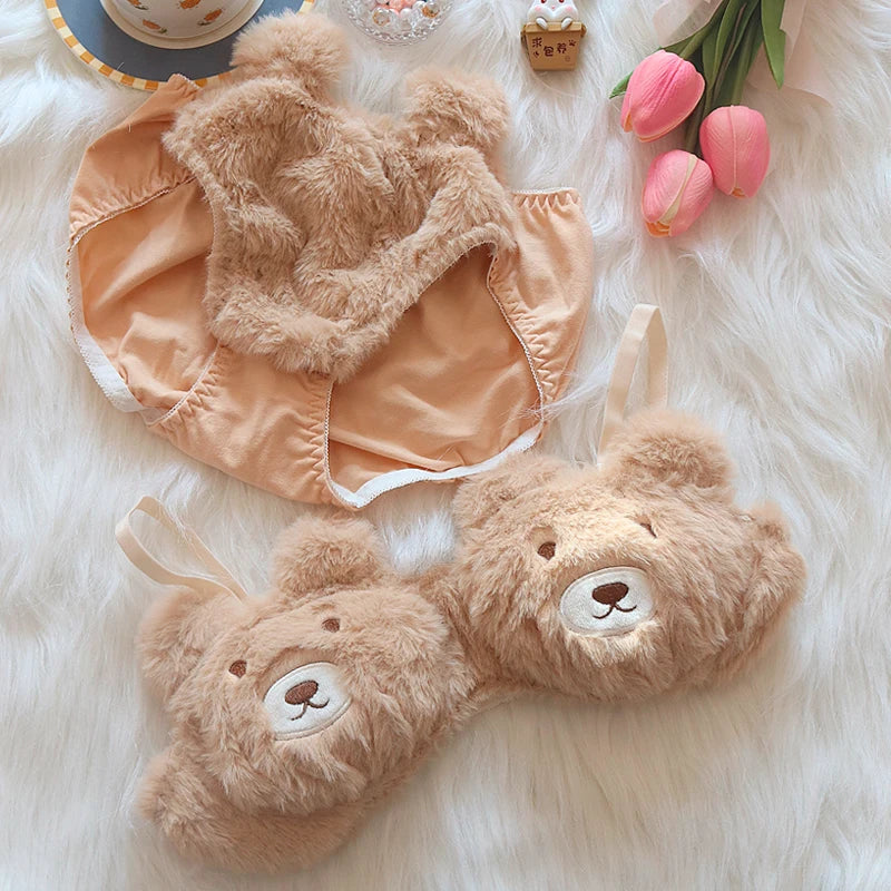 DRESS like US™ CozyBear Plush Lingerie Set