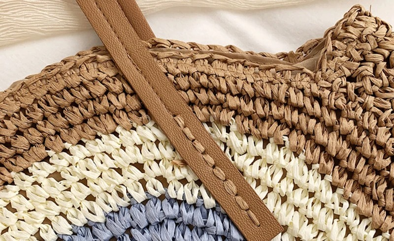 DRESS like US™ Palma Round Straw Bag