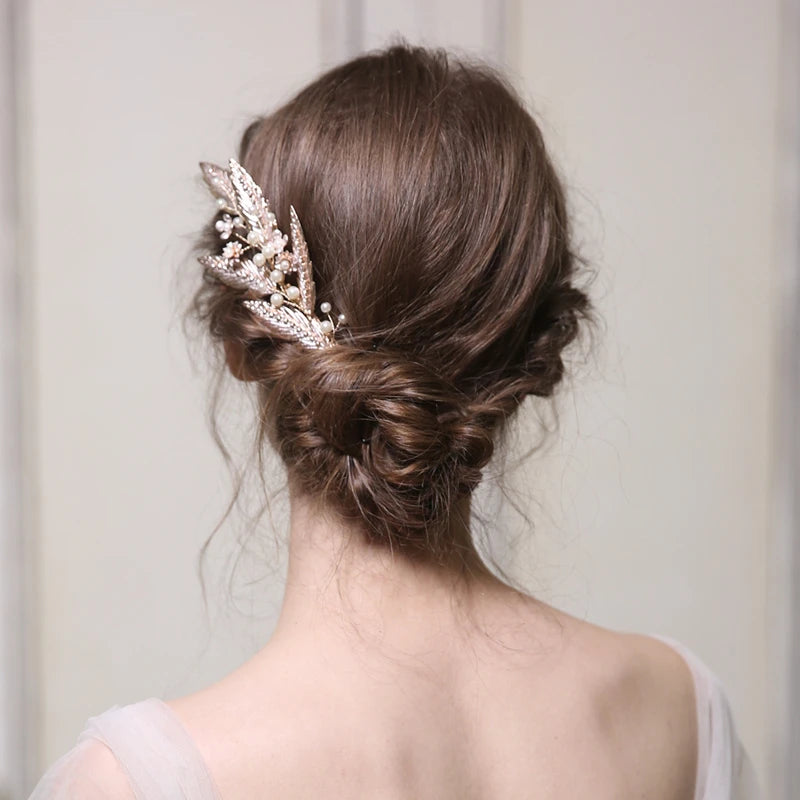 DRESS like US™ Simple Leaf Bridal Comb