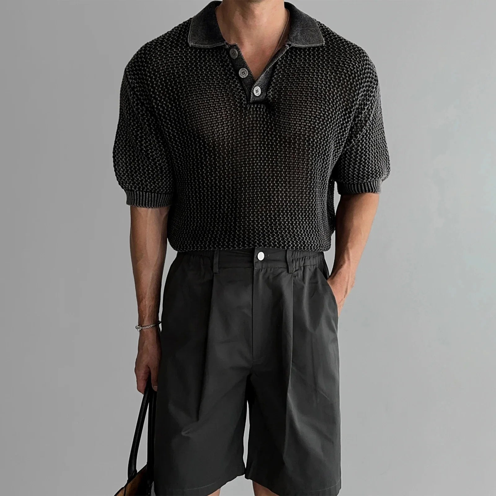 DRESS like US™ Retro Knit Polo Tee