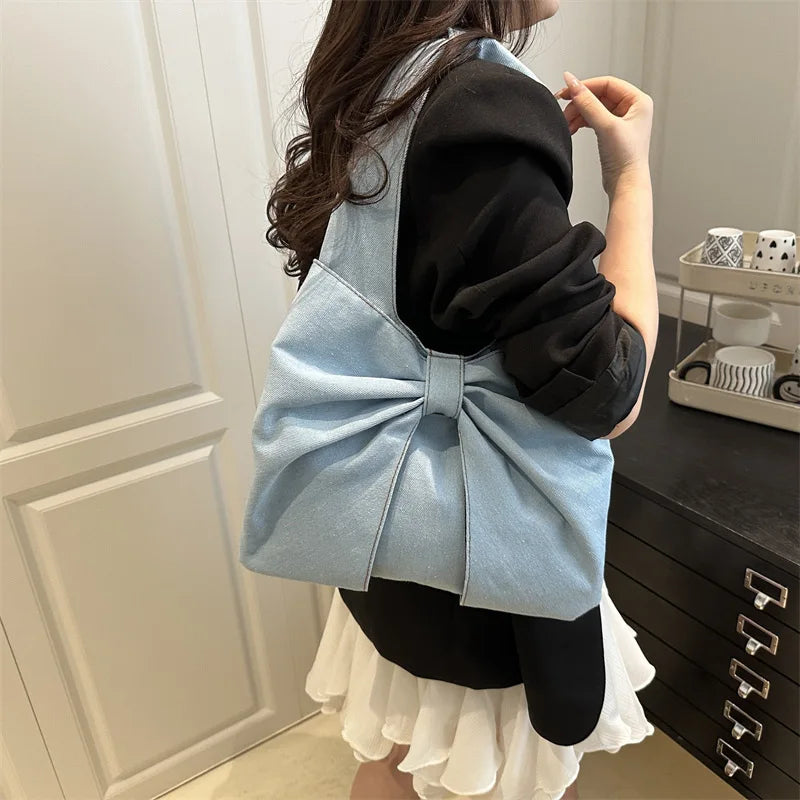 Dress like US™ Bow Denim Tote
