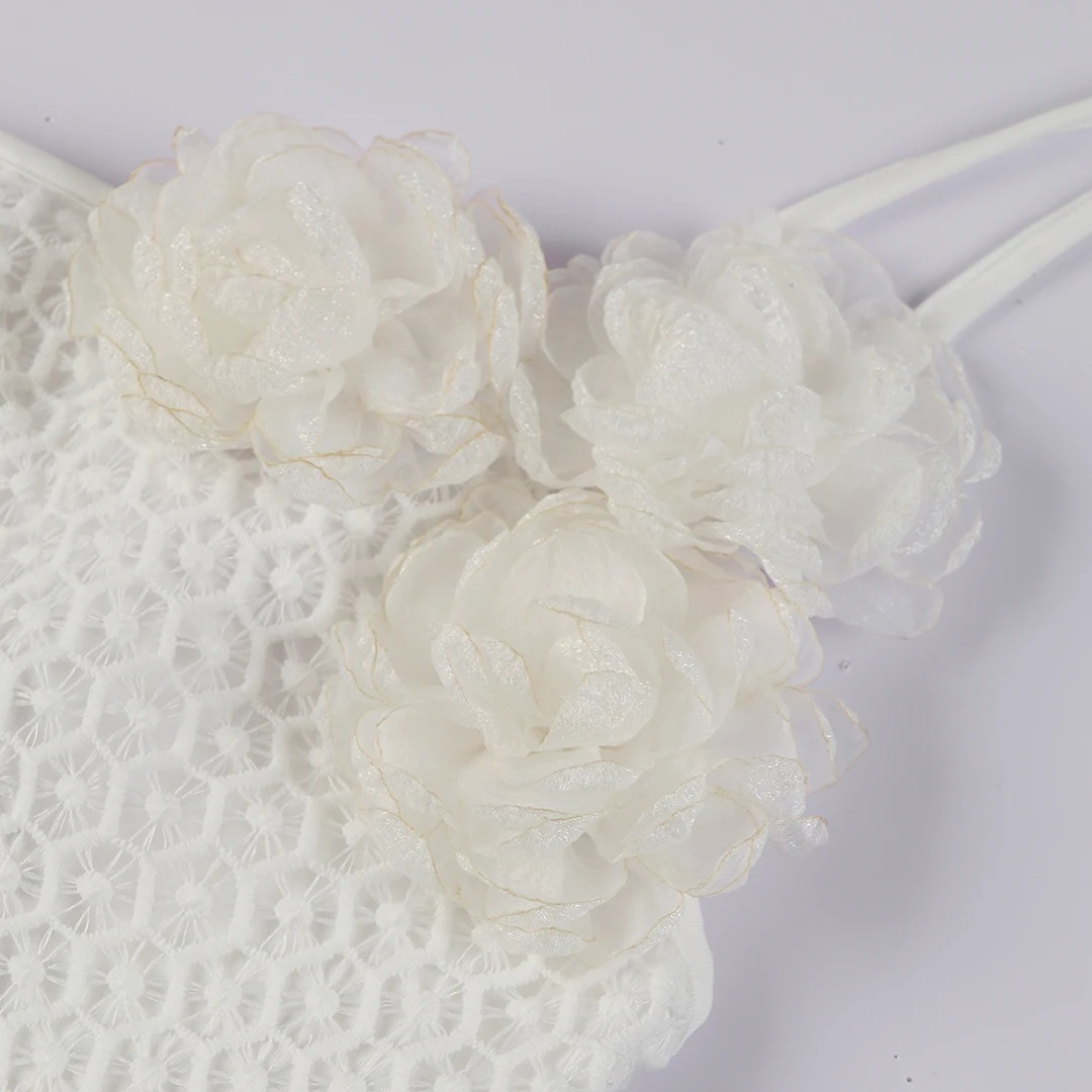 FloraGlam™ One-Shoulder 3D Flower Maxi