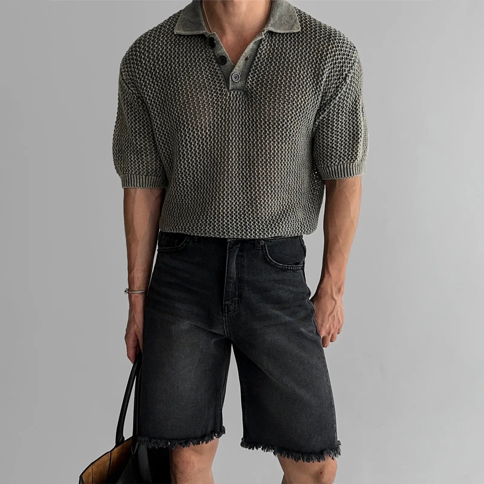 DRESS like US™ Retro Knit Polo Tee
