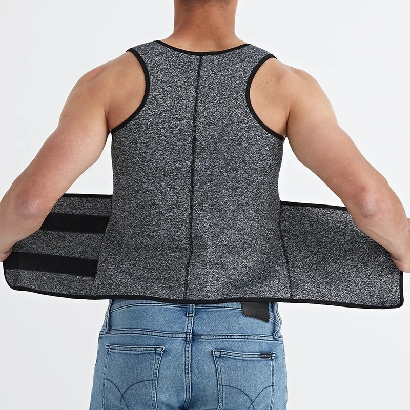 DRESS like US™ HeatForge Compression Vest – Men’s Sauna Waist Trainer & Fat Burner Shirt