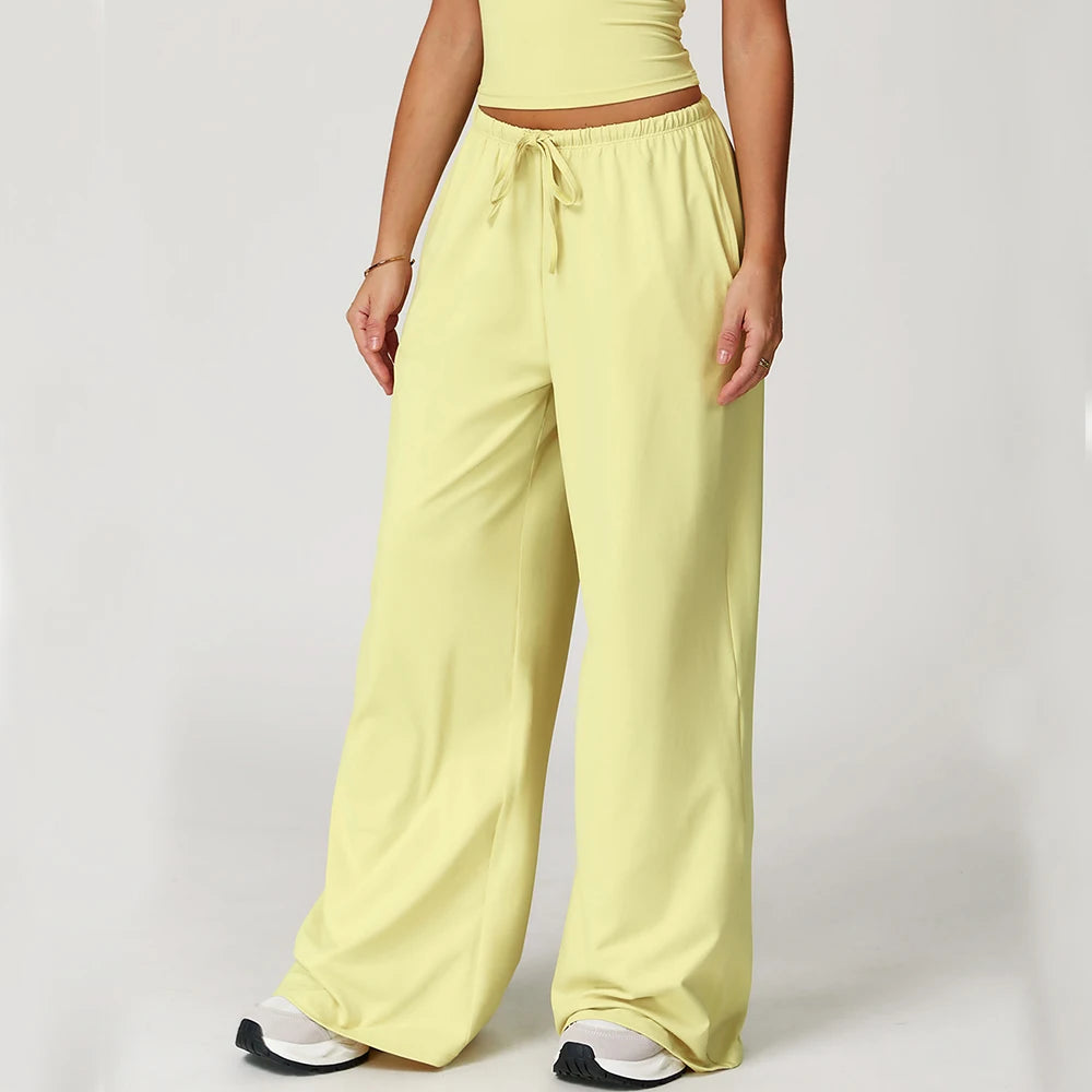 DRESS like US™ High-Waist Flared Yoga Pants with Pockets