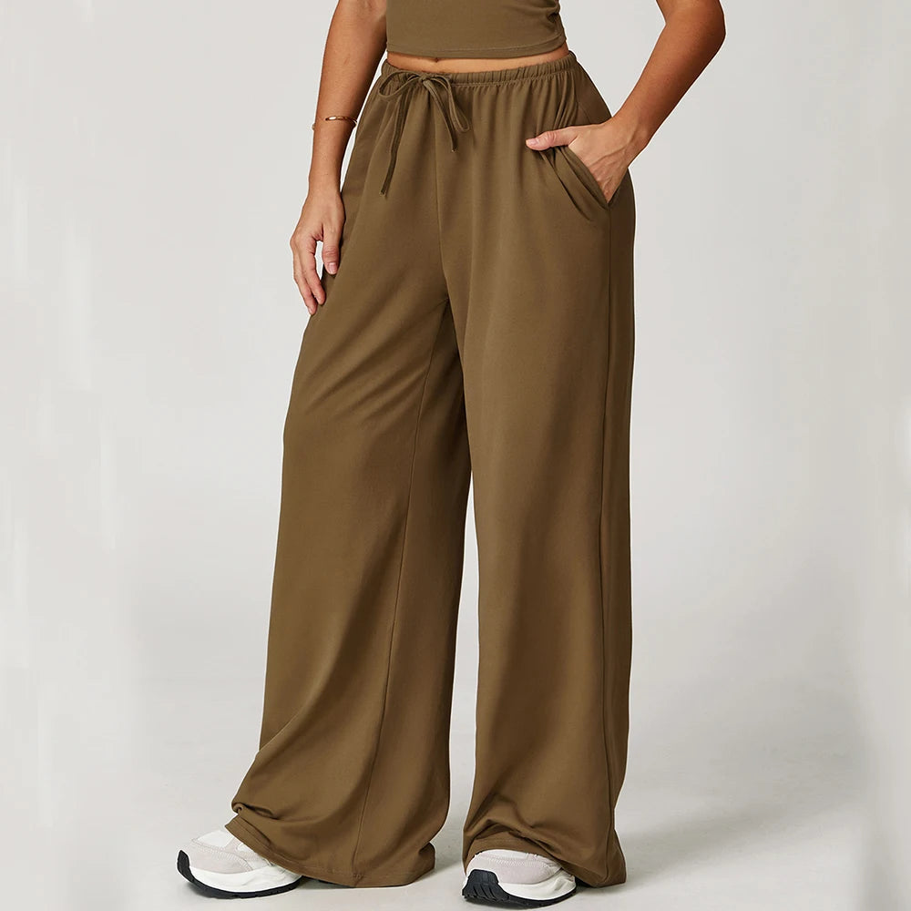 DRESS like US™ High-Waist Flared Yoga Pants with Pockets