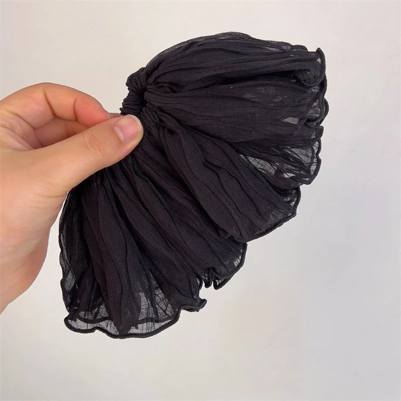 DRESS like US™ Oversize Wrinkled Crepe Mesh Scrunchie