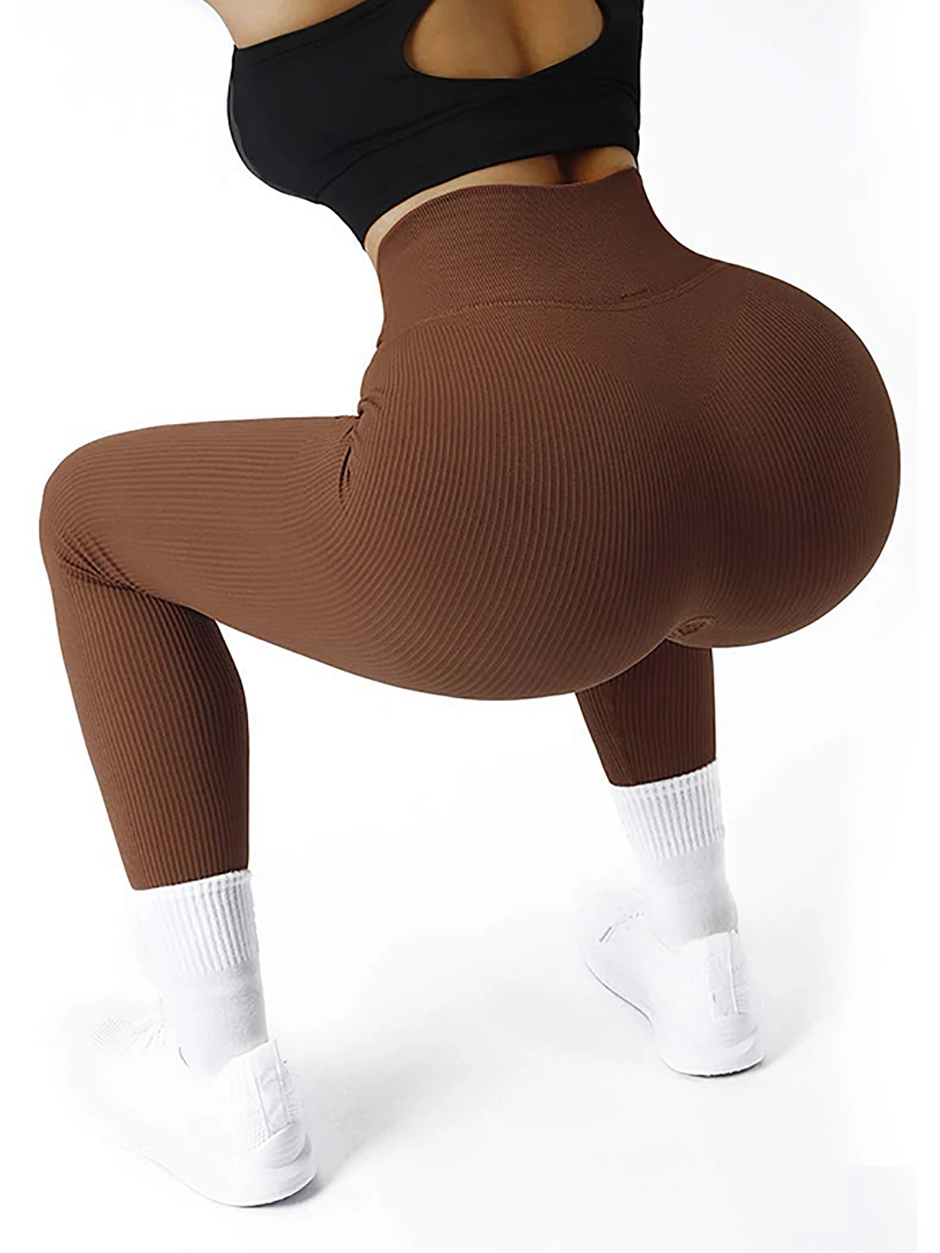 DRESS like US™ High Waist Ribbed Seamless Leggings