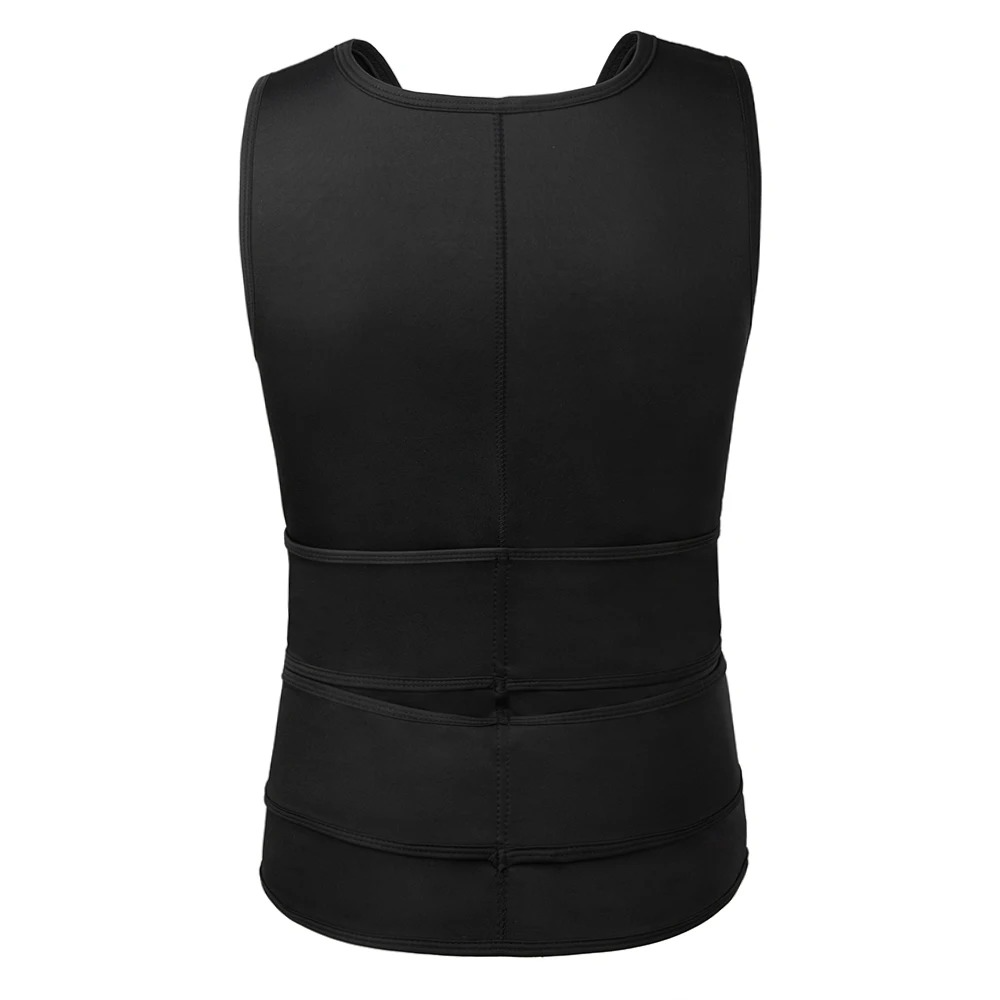 DRESS like US™ CoreBurn Sauna Vest – Men’s Double Belt Waist Trainer Shapewear