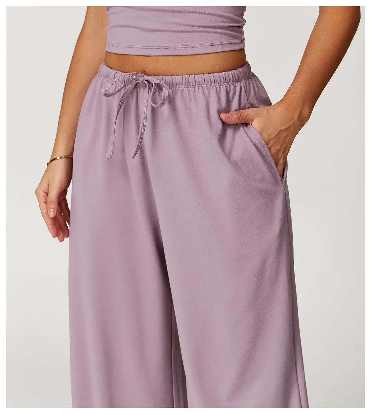 DRESS like US™ High-Waist Flared Yoga Pants with Pockets