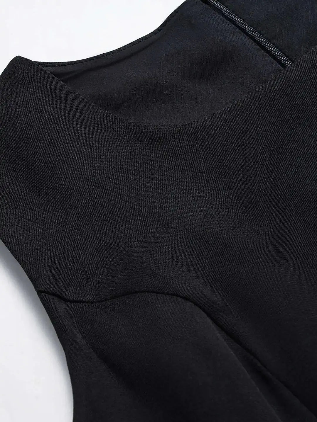 DRESS like US™ Bold Contrast Ruched Zipper Dress