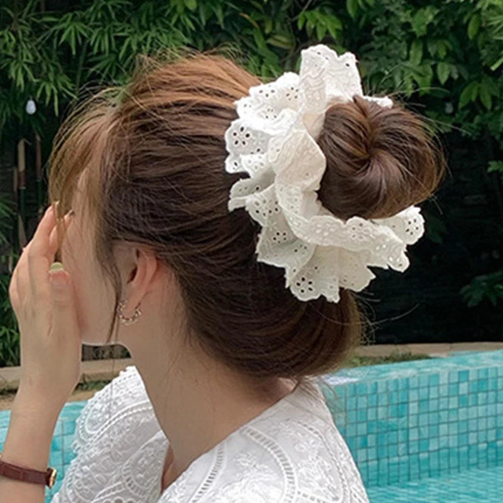 DRESS like US™ LaceBloom Oversized Scrunchie