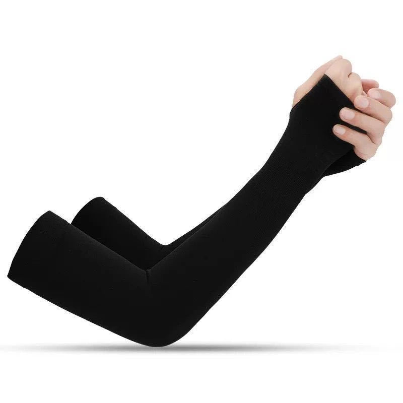 DRESS like US™ IceCore UV Arm Sleeves -Fingerless Sleeves for Outdoor Sports & Sun Protection