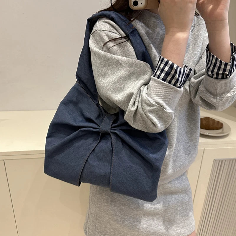 Dress like US™ Bow Denim Tote