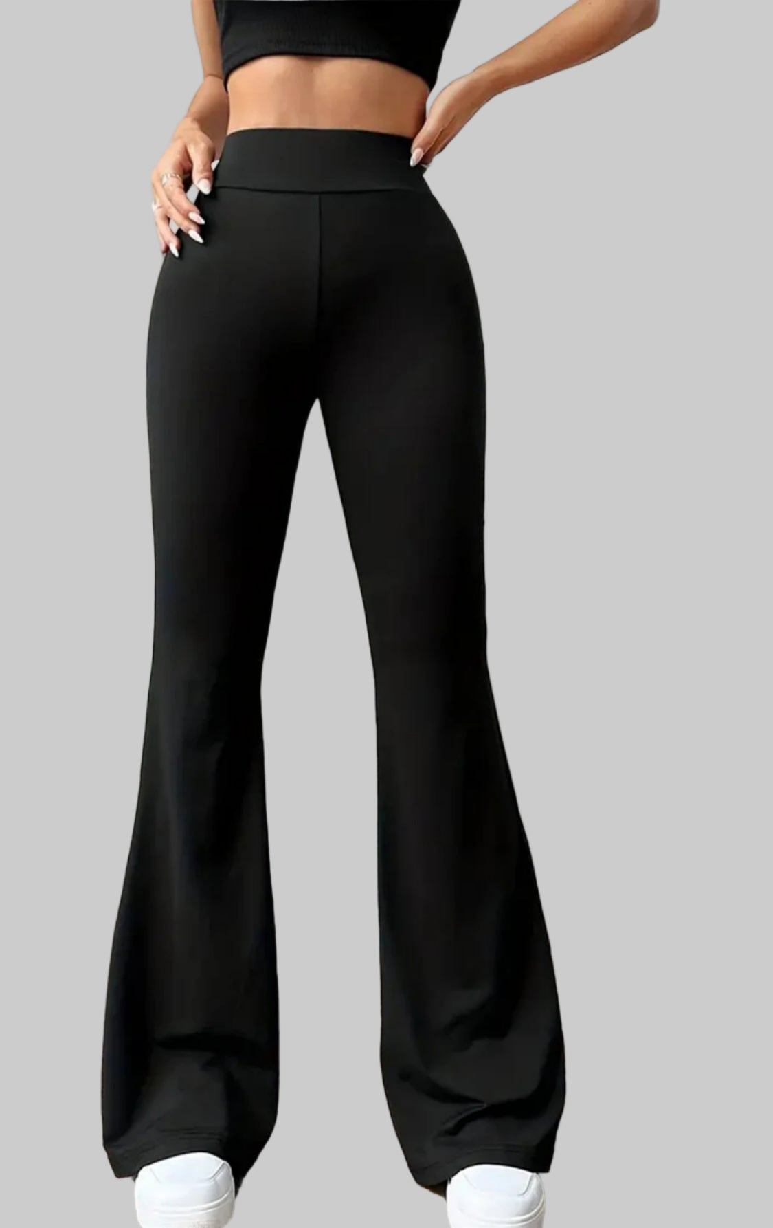 DRESS like US™ High-Waist Slim Flared Pants