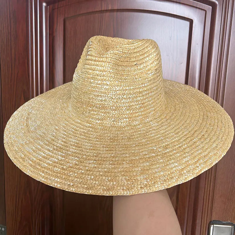 DRESS like US™ Brim Straw Fedora Hat