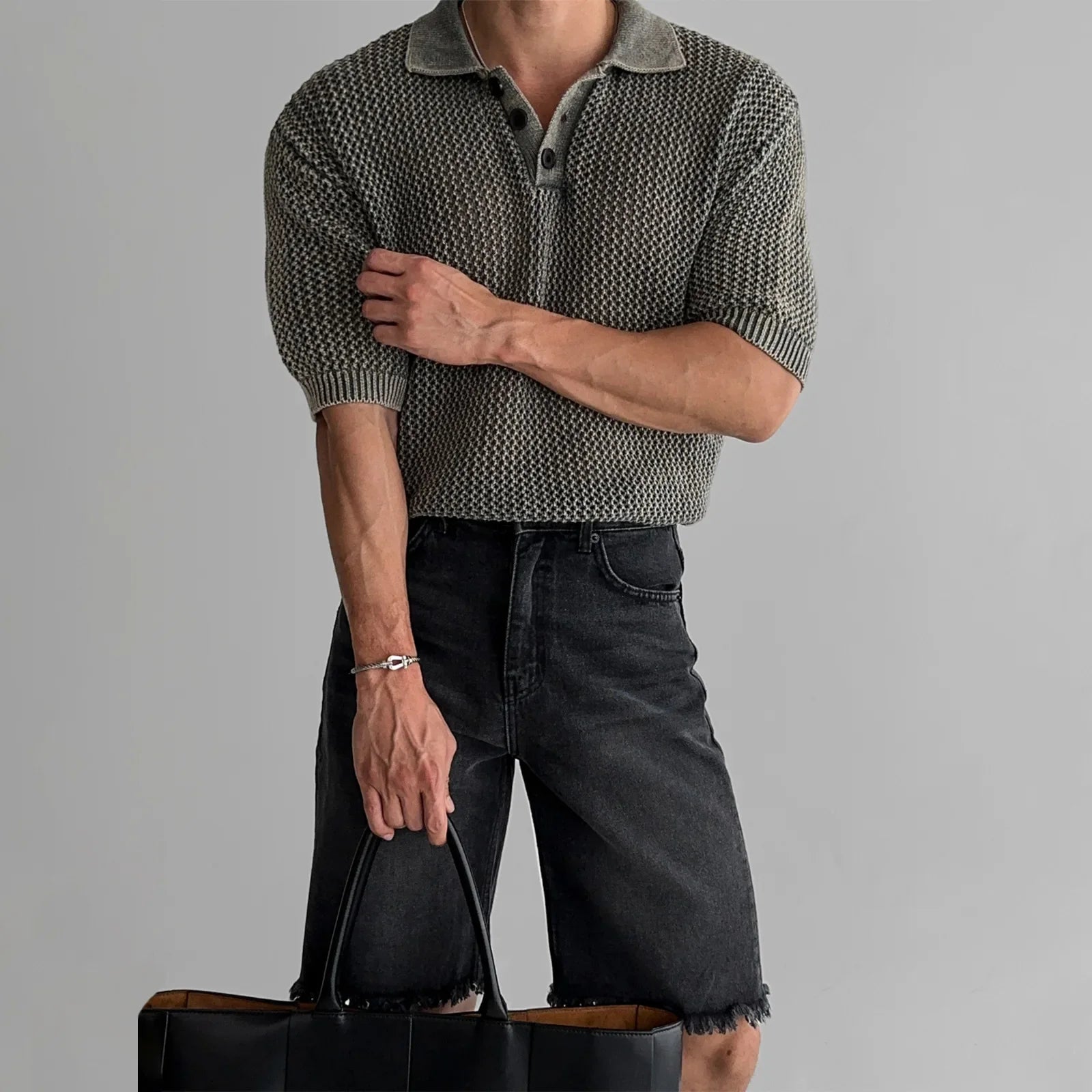 DRESS like US™ Retro Knit Polo Tee