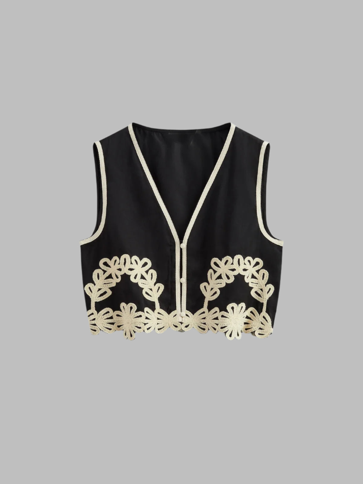 DRESS like US™ HighEnd Embroidery V-Neck Co-ord set