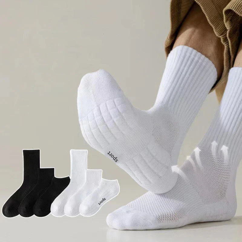 DRESS like US™ ProCushion Sports Socks – Thick-Bottom Sweat-Wicking Socks for Running & Training
