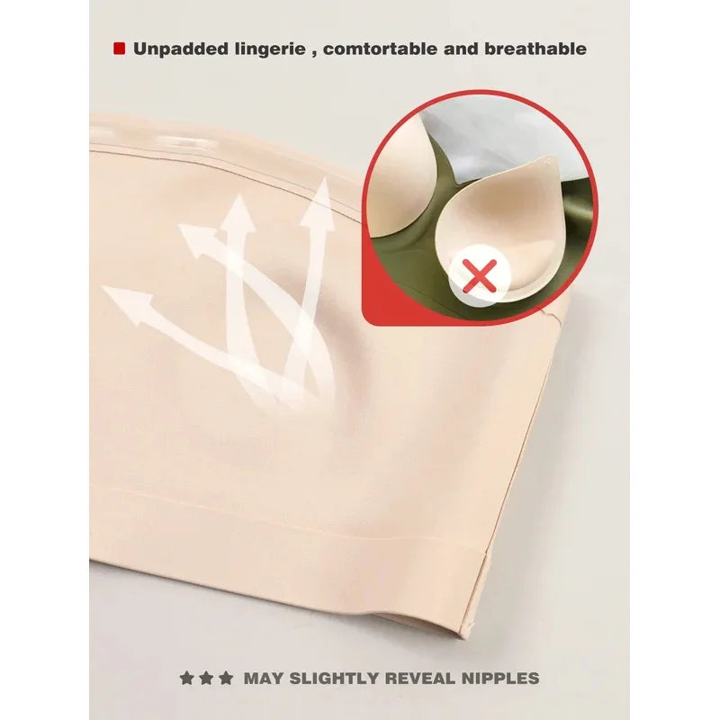 DRESS like US™ Strapless Seamless Front-Button Bra