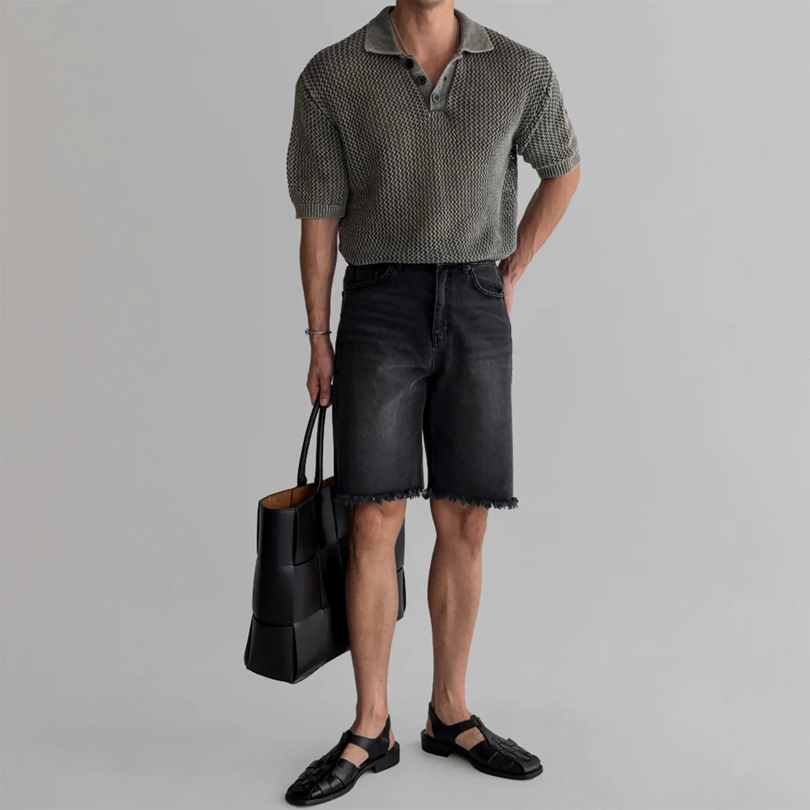 DRESS like US™ Retro Knit Polo Tee
