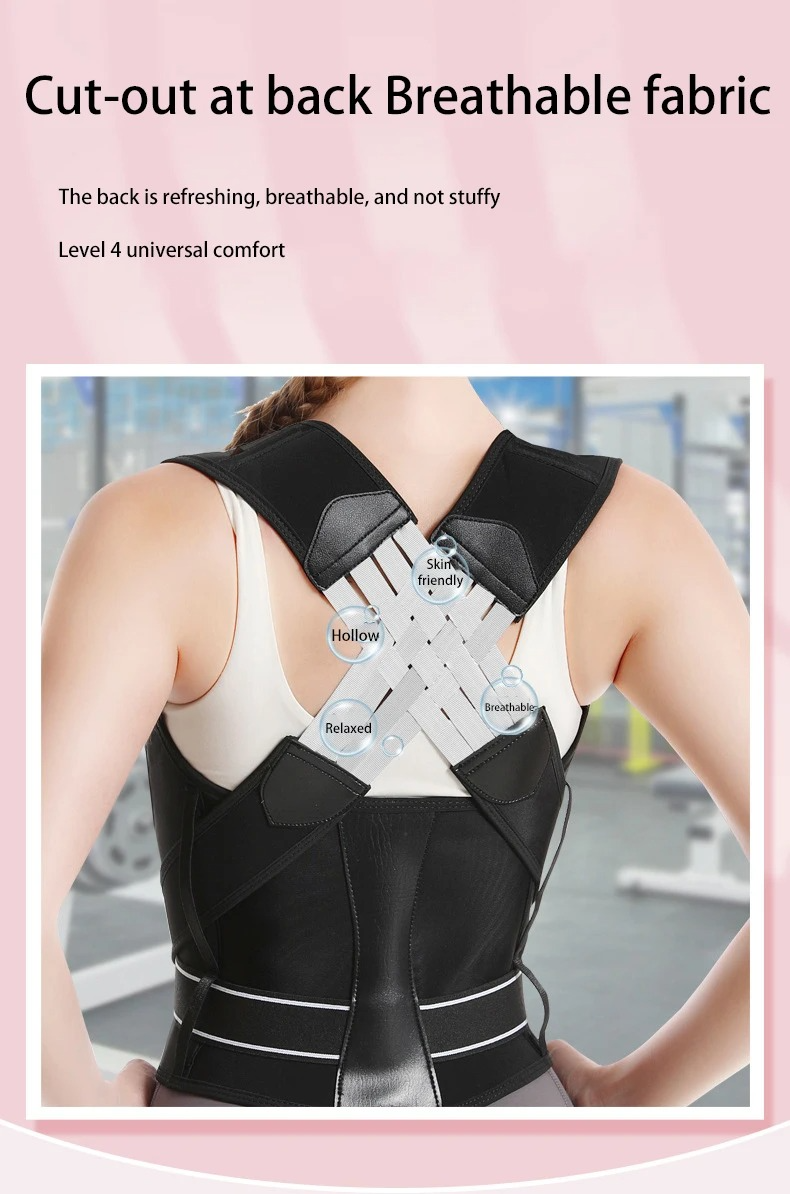 DRESS like US™ AlignEase Posture Corrector – Adjustable Back & Shoulder Brace for Hunchback Prevention