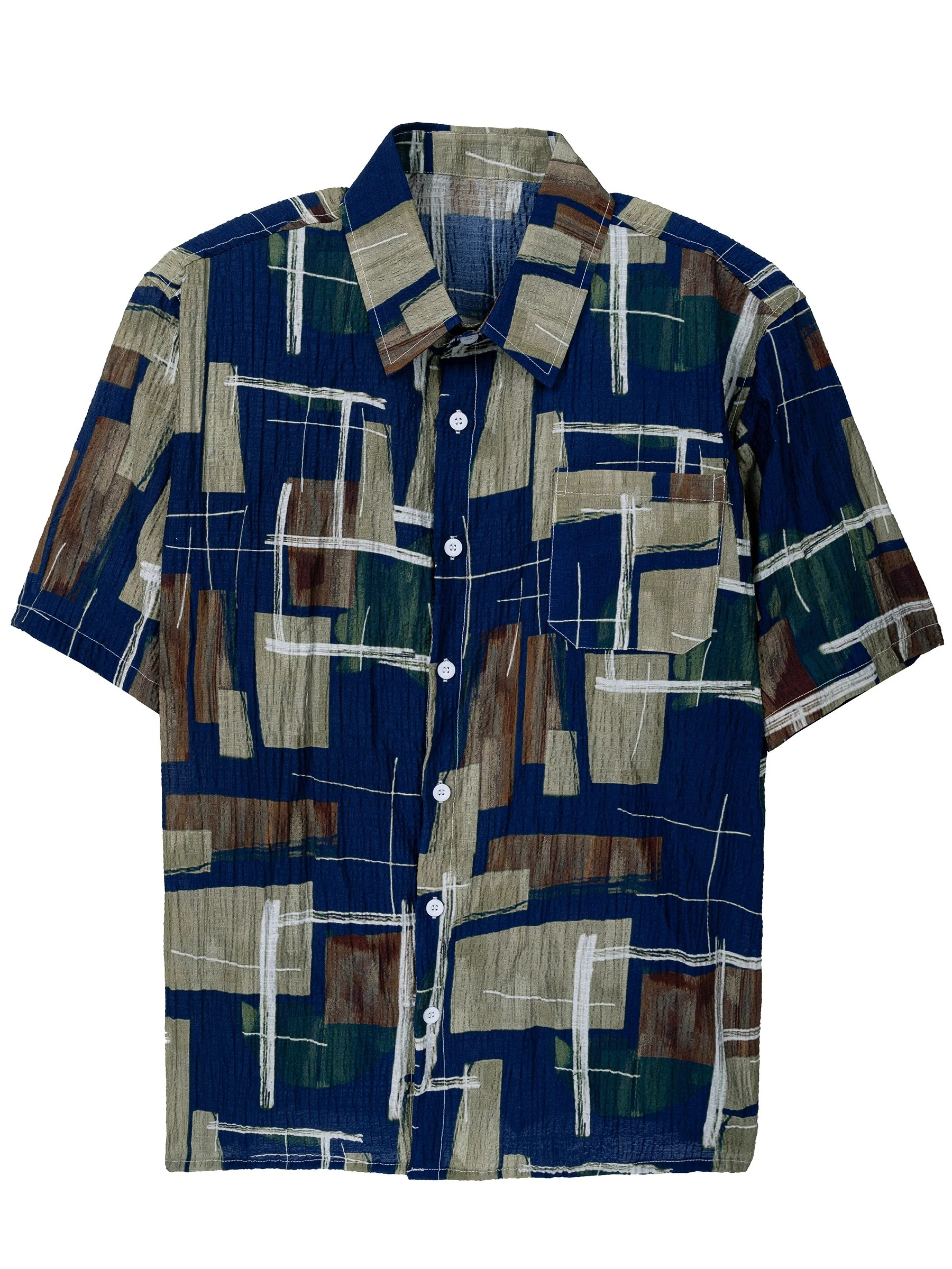 DRESS like US™ CoastPrint Button Shirt