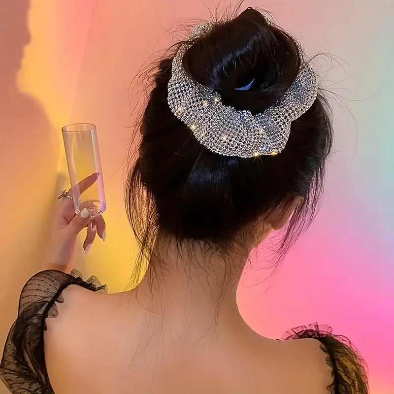 DRESS like US™ SparkleTwist Rhinestone Ponytail Scrunchie