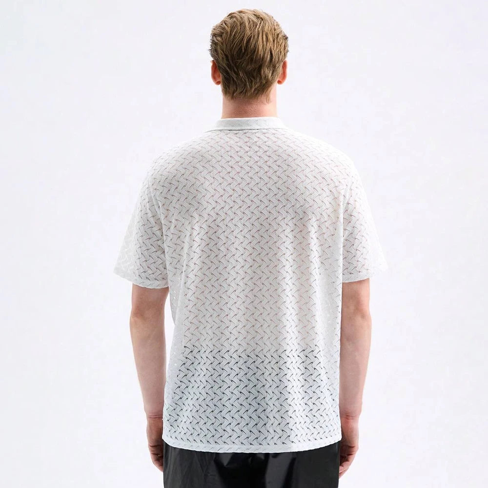 DRESS like US™ AeroMesh Jacquard Shirt – Semi-Sheer Knit Summer Top for Men