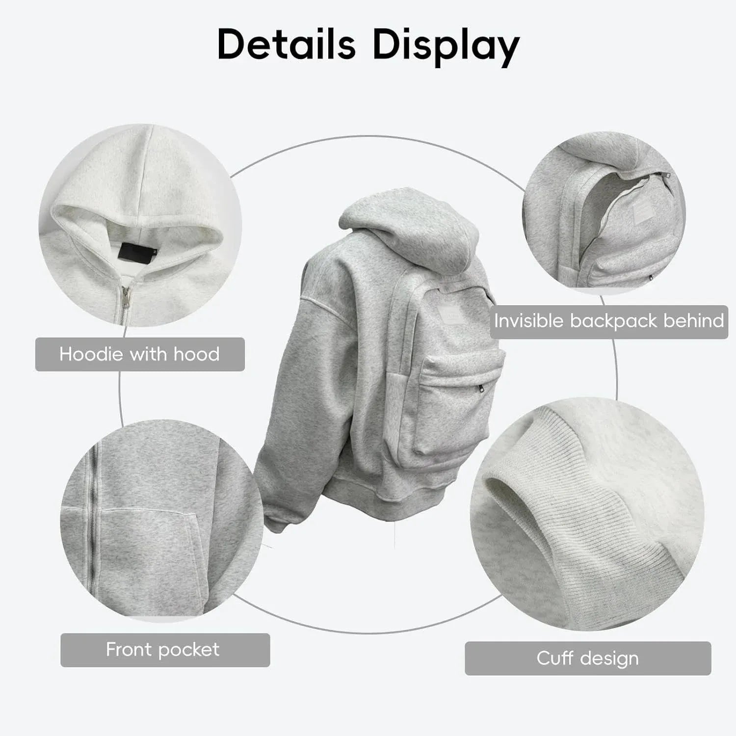 DRESS like US™ Travel Streetpack Hoodie