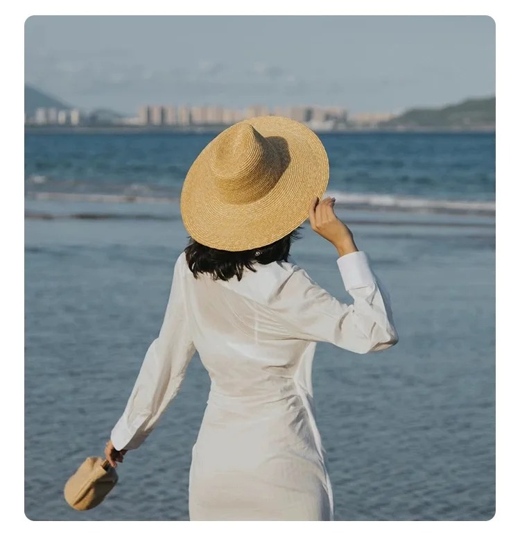 DRESS like US™ Brim Straw Fedora Hat