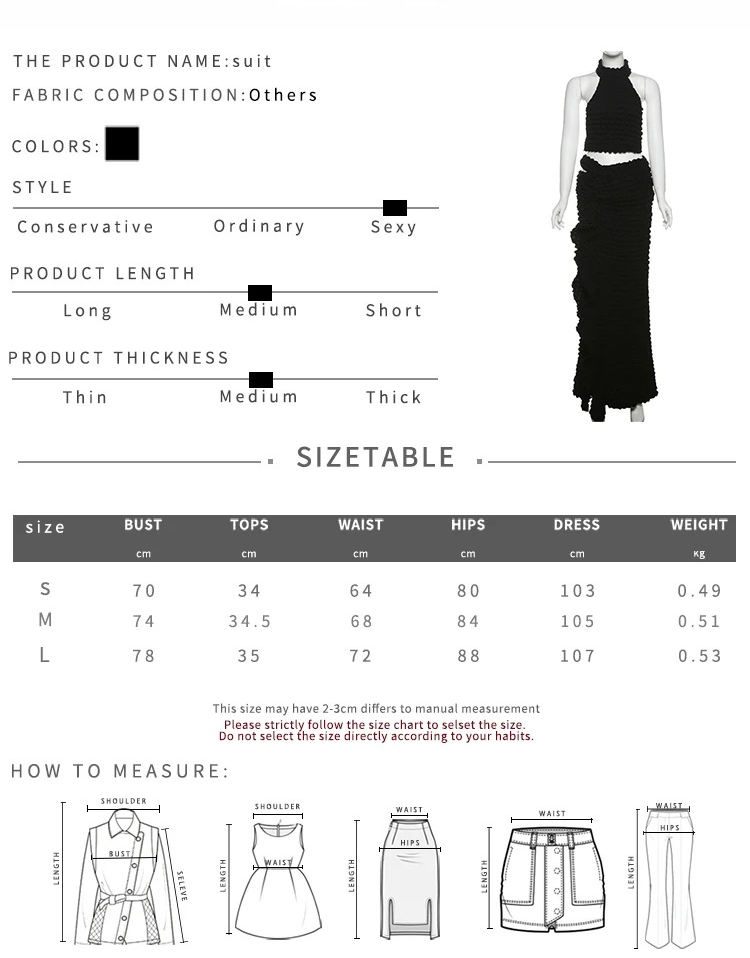 DRESS like US™ Halter Crop & Split Skirt Two-Piece Set