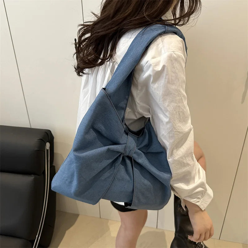 Dress like US™ Bow Denim Tote