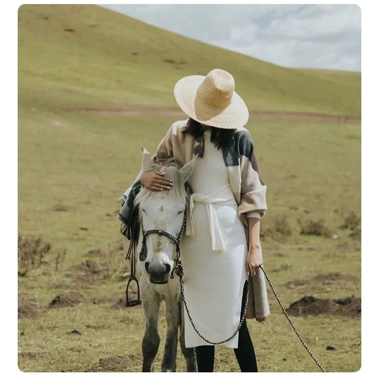 DRESS like US™ Brim Straw Fedora Hat