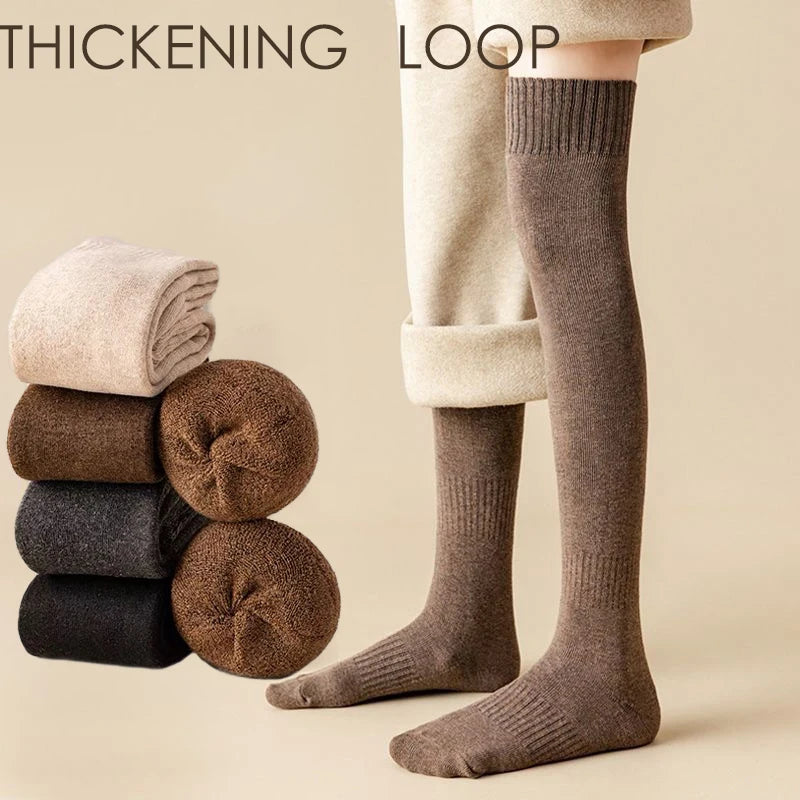 DRESS like US™ SnowKiss Overknee Stockings – Thick Winter Slim Fit Long Socks