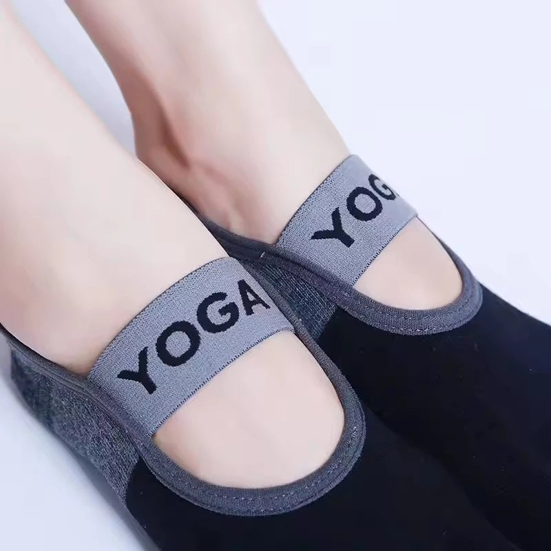 DRESS like US™ GripToe Yoga Socks – Non-Slip Cotton Toe Socks