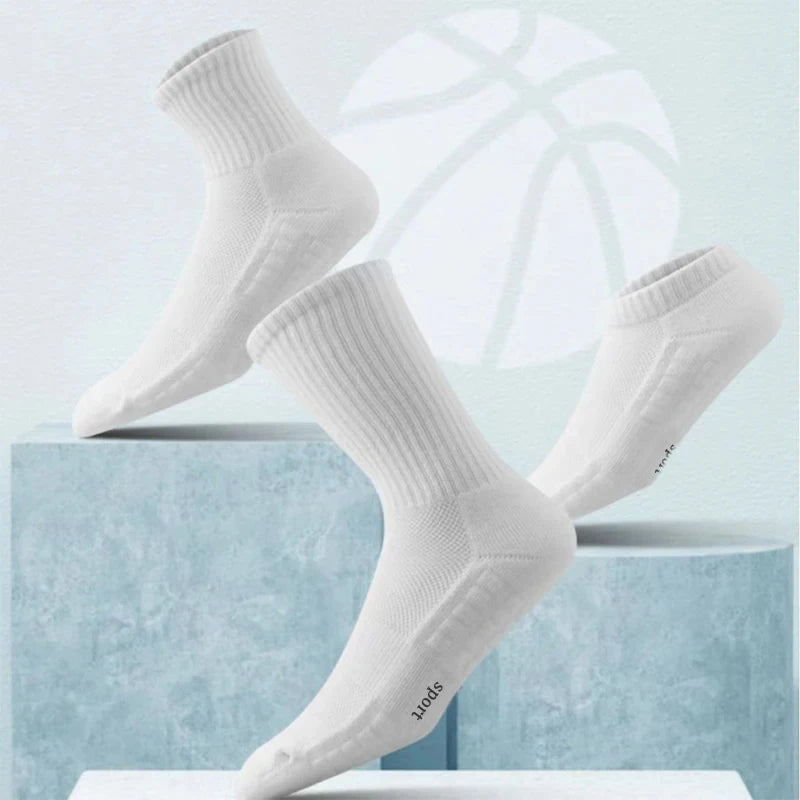 DRESS like US™ ProCushion Sports Socks – Thick-Bottom Sweat-Wicking Socks for Running & Training