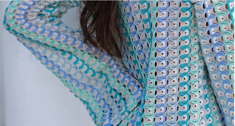 DRESS like US™ Crochet Flare Sleeve Maxi Dress