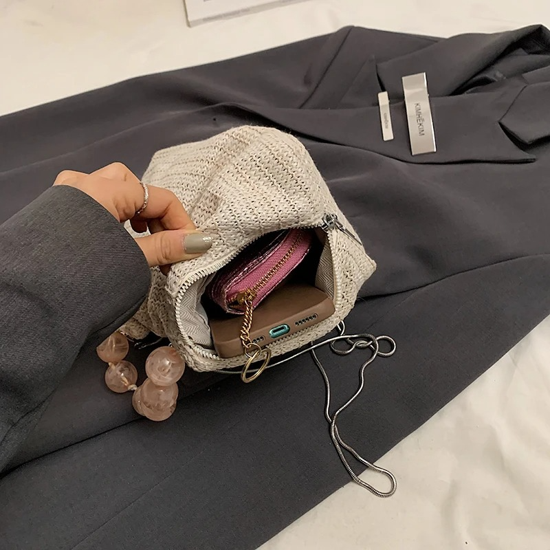 DRESS like US™ Rhea Straw Clutch – Mini Woven Crossbody Bag