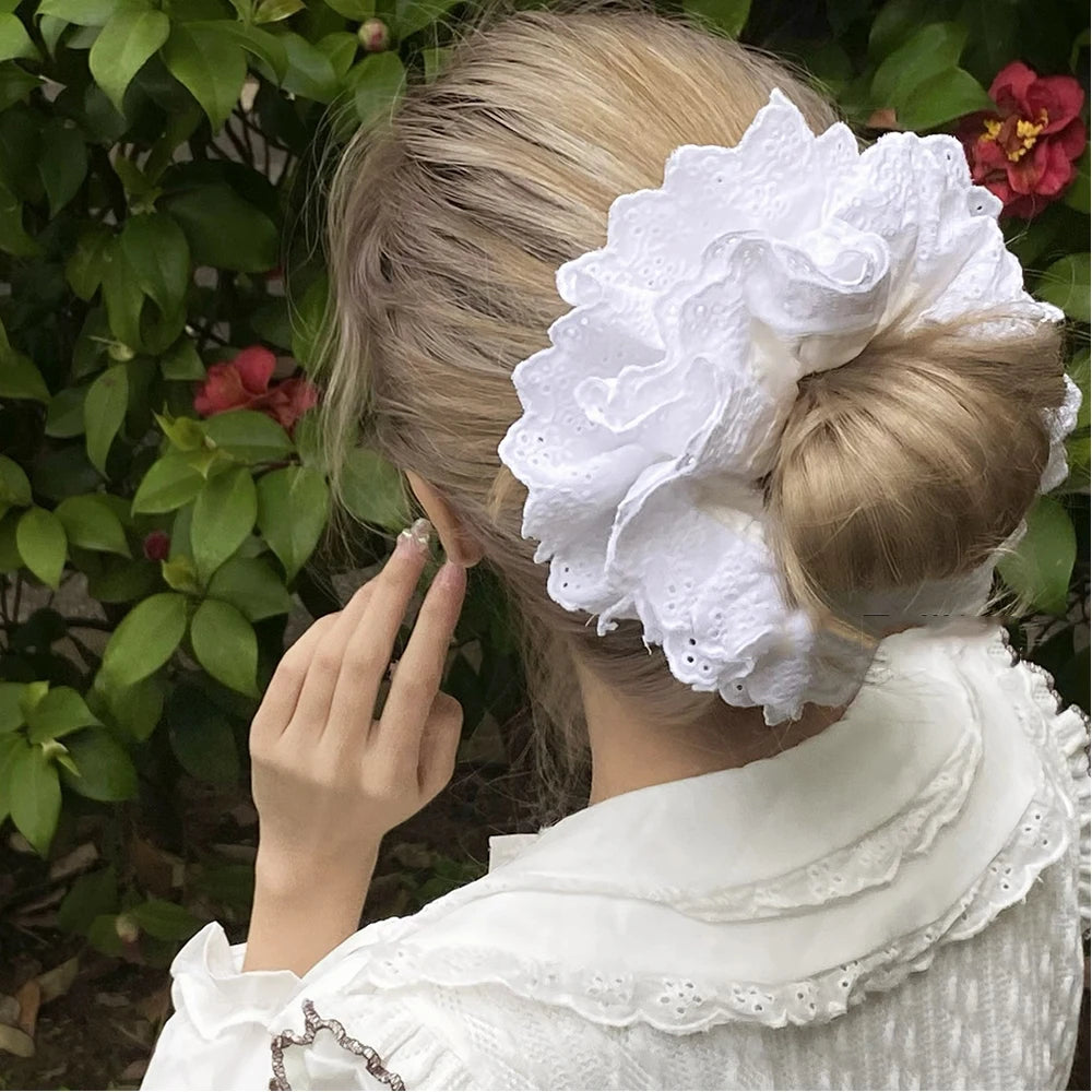 DRESS like US™ LaceBloom Oversized Scrunchie