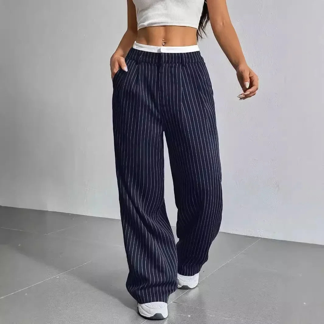 DRESS like US™ Striped Wide-Leg Pants