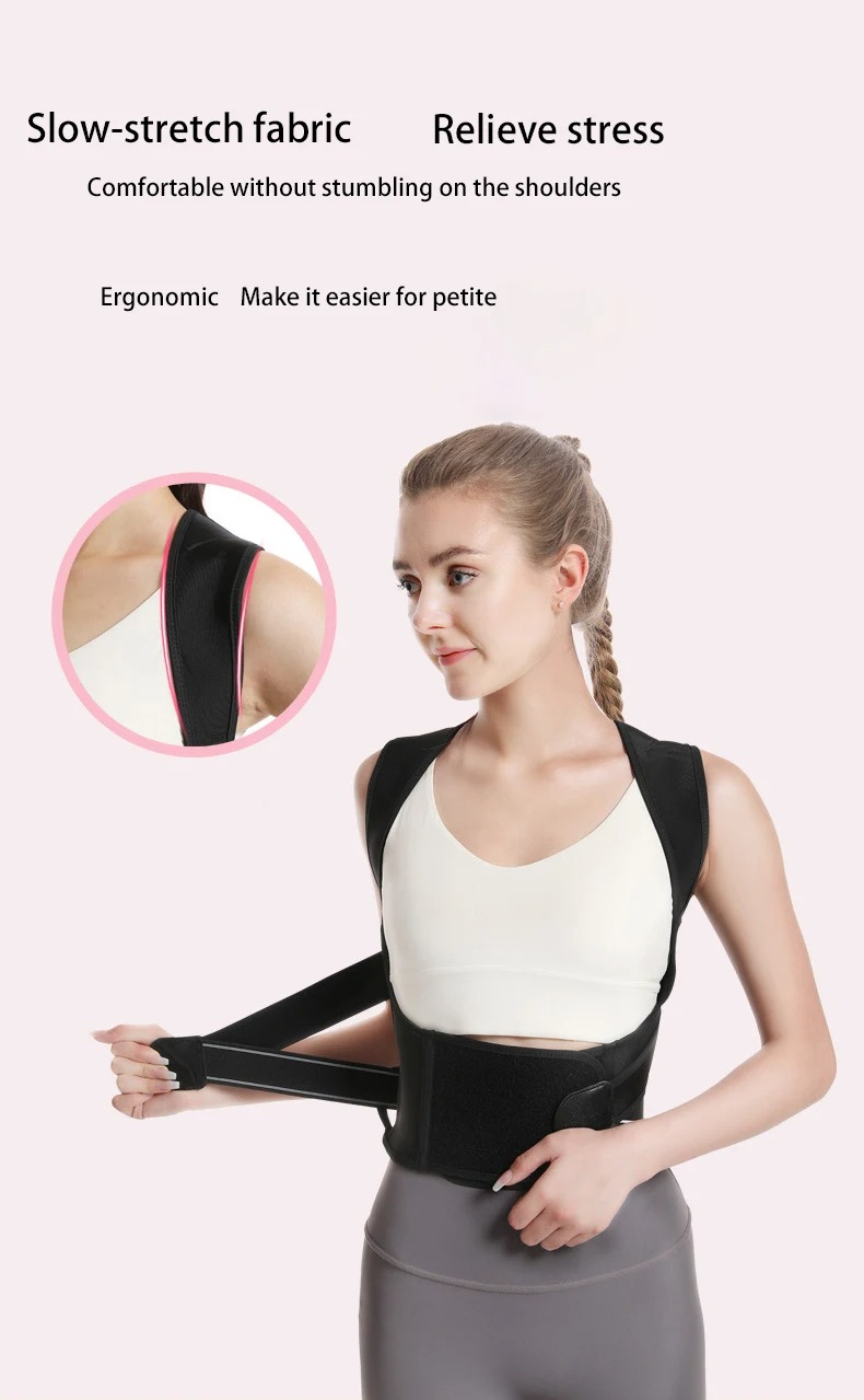 DRESS like US™ AlignEase Posture Corrector – Adjustable Back & Shoulder Brace for Hunchback Prevention