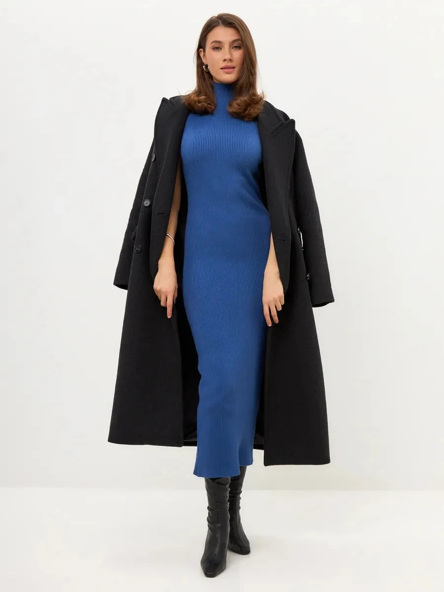 DRESS like US™ High street Minimalist Turtleneck Bodycon