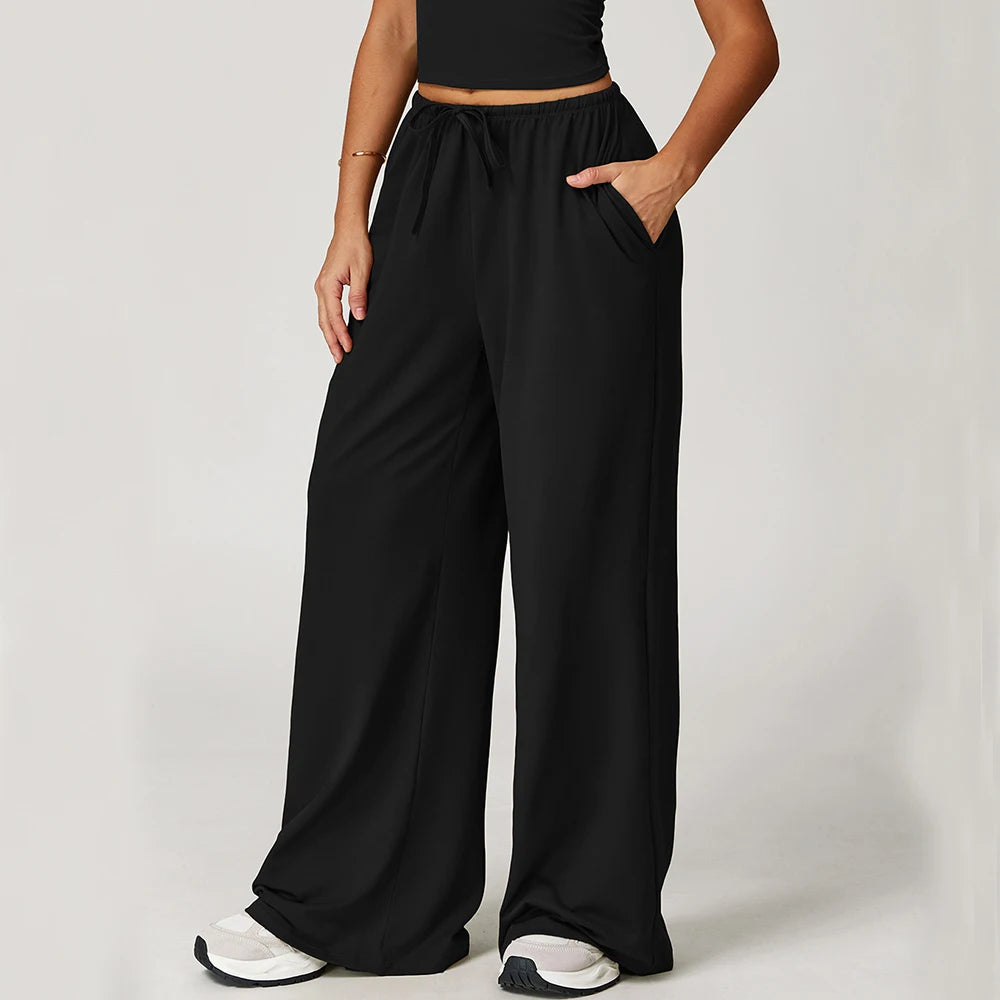 DRESS like US™ High-Waist Flared Yoga Pants with Pockets