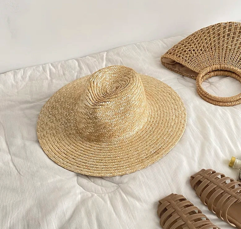 DRESS like US™ Brim Straw Fedora Hat