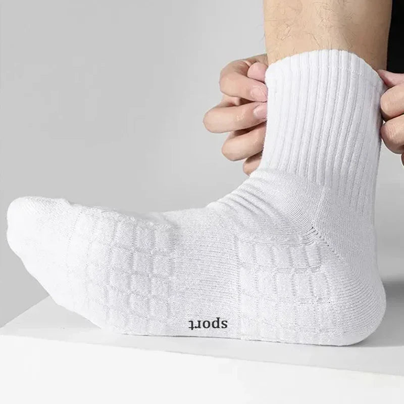DRESS like US™ ProCushion Sports Socks – Thick-Bottom Sweat-Wicking Socks for Running & Training