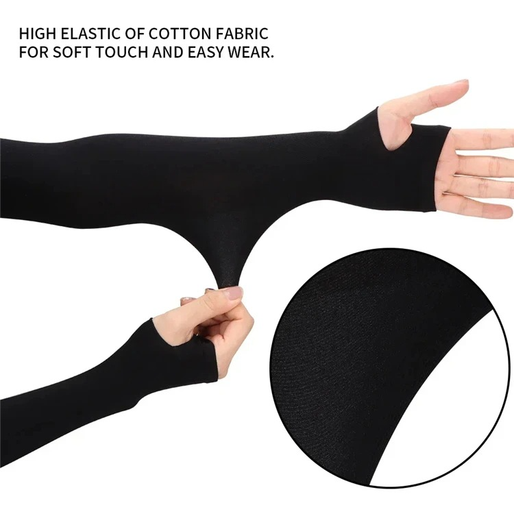 DRESS like US™ IceCore UV Arm Sleeves -Fingerless Sleeves for Outdoor Sports & Sun Protection