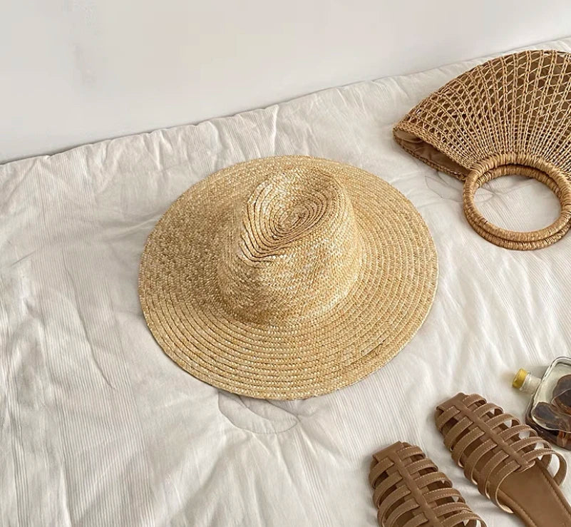 DRESS like US™ Brim Straw Fedora Hat