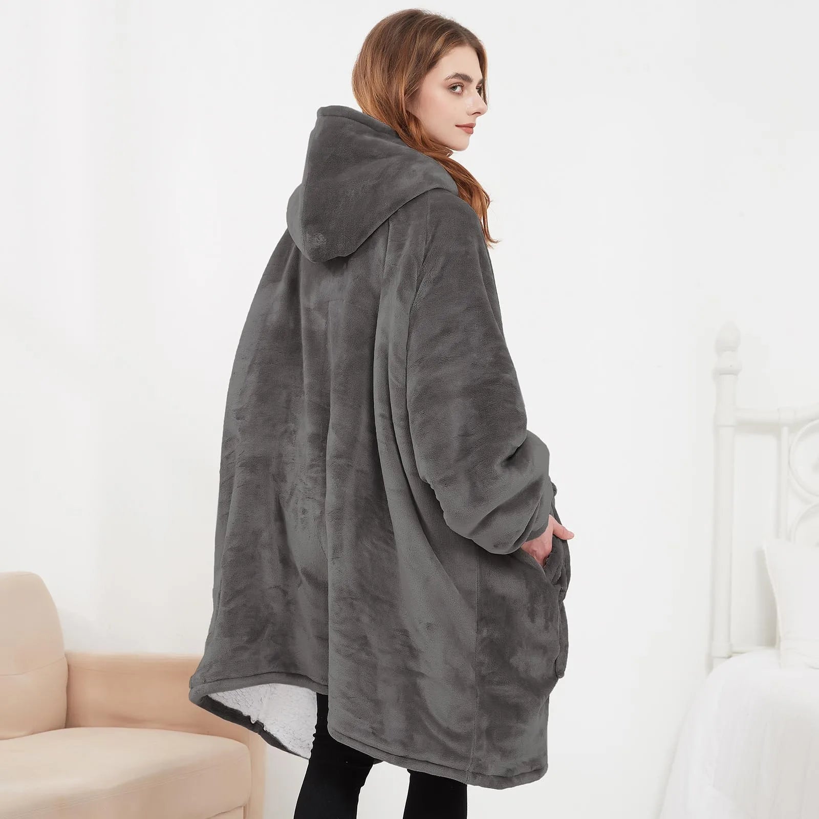 DRESS like US™ HeatLuxe Sherpa Blanket Hoodie