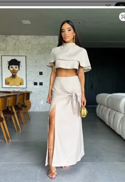 DRESS like US™ CoastalChic Two-Piece Slit Skirt Set